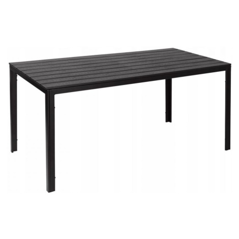 Záhradný cateringový stôl 156x78 cm čierny MODERNHOME