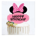 Minnie Happy Birthday topper na tortu - Cakesicq - Cakesicq