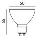 Žiarovka LED PREMIUM 7W, GU10, 6500K, 540lm, Ra 80, 120° (Kobi)