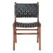 Norddan 26118 Dizajnová jedálenská stolička Jamison čierna koža