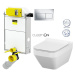 VIEGA Presvista modul PURE pre WC vrátane tlačidla Life5 CHROM + WC CERSANIT CLEANON CREA štvore
