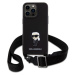 Karl Lagerfeld Saffiano Crossbody Metal Ikonik kryt iPhone 15 Pro Max čierny