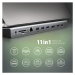 AXAGON HMC-4KX3 USB 5Gbps húb, 3x USB-A, 2x HDMI, DP, RJ-45 GLAN, SD/microSD, audio, PD 100W, ká