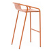 Oranžové kovové záhradné barové stoličky v súprave 2 ks Fleole – Ezeis