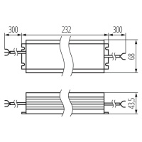 LC 200W 24V IP67 UNV Napájač LED