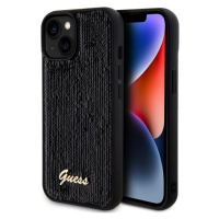 Guess Sequin Script Logo Zadný Kryt pre iPhone 15 Plus Black