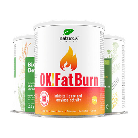 Detox Fat Burn | Balík na Chudnutie | Prírodné Nápoje na Chudnutie, Detoxikáciu a Spaľovanie Tuk