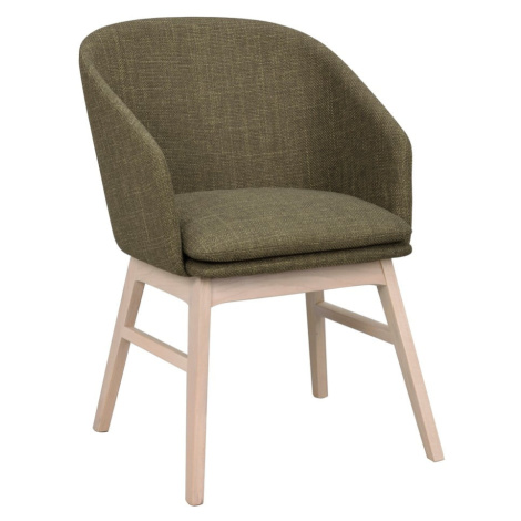 Zelené čalúnené jedálenské kreslá v súprave 2 ks Windham – Rowico