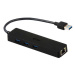 iTec USB 3.0 Slim HUB 3 porty + adaptér Gigabit Ethernet