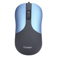Marvo DMS002BL kancelárska drôtová myš modrá