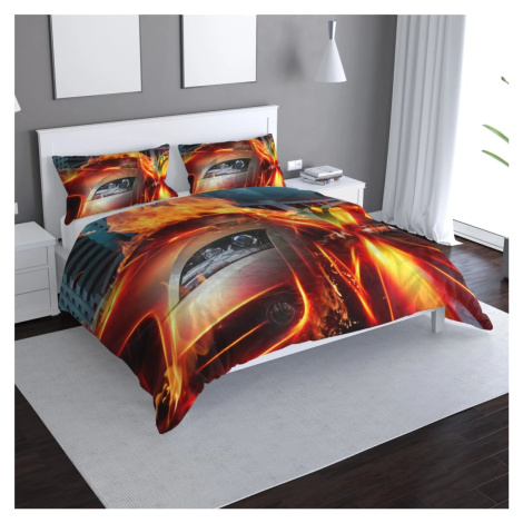 Obliečky Auto v plameňoch - 140x220 / 90x70