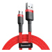 Nabíjací a dátový kábel USB, microUSB, 200 cm, 1500 mA, s ochranou proti zlomeniu, vzor šnúrky, 