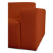 Pohovka z textílie buklé v tehlovej farbe 228 cm Roxy – Scandic