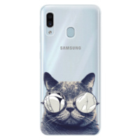 Silikónové puzdro iSaprio - Crazy Cat 01 - Samsung Galaxy A30