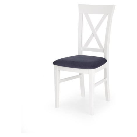 Jedálenská stolička Bergem bielo-sivá Halmar