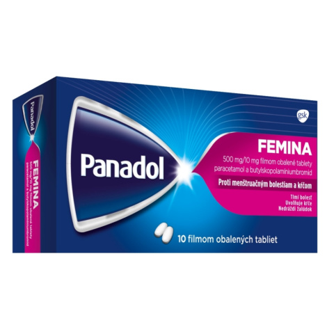 PANADOL Femina flm 500 mg/10 mg 10 tabliet
