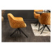LuxD 23866 Dizajnová stolička Natasha horčicový zamat