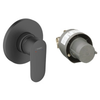 Hansgrohe Vernis Blend, sprchová batéria pod omietku, s telesom, čierna matná, HAN-71663670