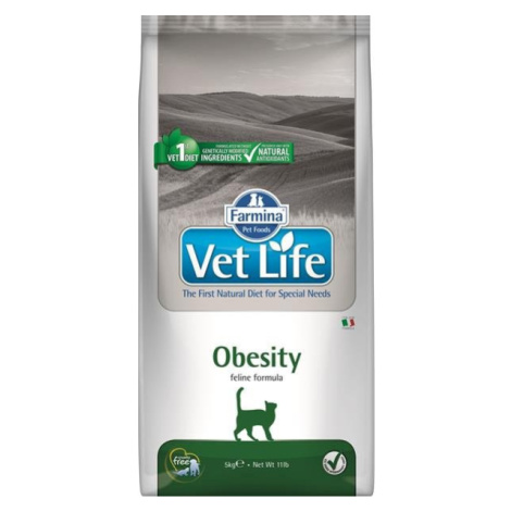 Farmina Vet Life cat obesity granule pre mačky 5kg