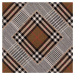 MINDTHEGAP Checkered Patchwork Mid Brown - tapeta