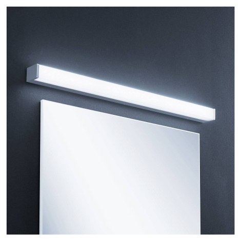 Lindby LED kúpeľňové svetlo Klea, 90 cm, chróm, hliník, IP44