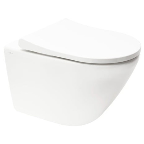 WC závesné VitrA Integra Rim-Ex vrátane sedátka so soft close, zadný odpad 7041-003-6285