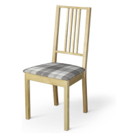 Dekoria Poťah na stoličku Börje, sivo - biele káro, poťah na stoličku Börje, Edinburg, 115-79