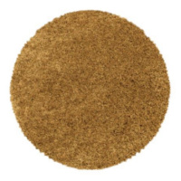 Kusový koberec Sydney Shaggy 3000 gold kruh - 120x120 (průměr) kruh cm Ayyildiz koberce