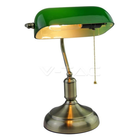 Stolná LED lampa retro E27 zelená VT-7151 (V-TAC)