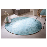 LuxD Dizajnový okrúhly koberec Rowan 150 cm tyrkysovo-béžový