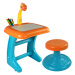 mamido  Detský interaktívny stolček a stolička modro oranžový