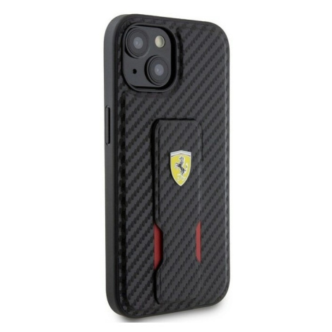 Ferrari Carbon Grip Stand Apple iPhone 15 FEHCP15SGSNCAK Black