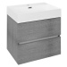 ODETTA umyvadlová skříňka 57x50x43,5cm, dub stříbrný DT060-1111