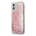 GUHCP12SLG4GSPG Guess 4G Liquid Glitter Zadní Kryt pro iPhone 12 mini 5.4 Pink
