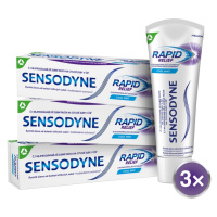 SENSODYNE Rapid Zubná pasta 3 x 75 ml