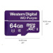 WD MicroSDXC karta 64GB Purple WDD064G1P0C Class 10, 16 TBW