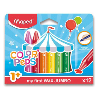 Moje prvé trojhranné voskovky pre deti Wax Jumbo Maped 12 farieb