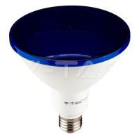 Žiarovka LED IP65 E27 17W, Modrá 1300lm, VT-1227 (V-TAC)