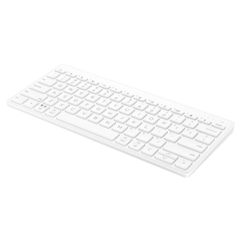 HP 350 Compact Multi-Device Keyboard White - CZ&SK lokalizácia - kompaktná klávesnica BT pre via