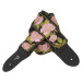 Perri's Leathers Jacquard Strap Pink And Black Flower