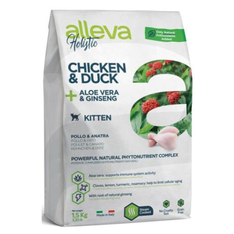 ALLEVA Holistic Kitten Chicken&Duck granule pre mačiatka 1,5 kg