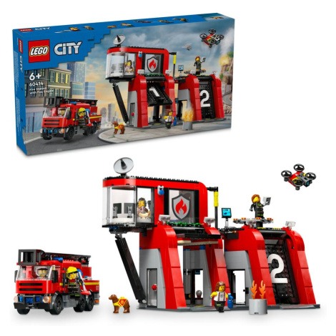 LEGO LEGO® Hasičská stanice s hasičským vozem 60414