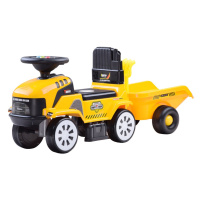 mamido  Detské odrážadlo traktor Truck s prívesom žltej