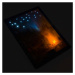 Nexos 74520 Nástenná maľba horské jazero, 2 LED + 20 LED, 30 x 40 cm