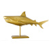 Dekoračná socha žralok AMEIS 100 cm Dekorhome Strieborná,Dekoračná socha žralok AMEIS 100 cm Dek