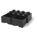 LEGO® Úložný box 8 s šuplíky - čierna