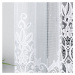 Biela žakarová záclona BERENIKA 250x120 cm