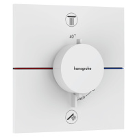 Vaňová batéria Hansgrohe ShowerSelect Comfort E bez podomietkového telesa matná biela 15572700