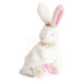 Plyšový zajačik na maznanie Bunny Star Perlidoudou Doudou et Compagnie ružový 10 cm v darčekovom