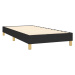 vidaXL Posteľný rám boxspring s matracom čierny 90x190 cm látka